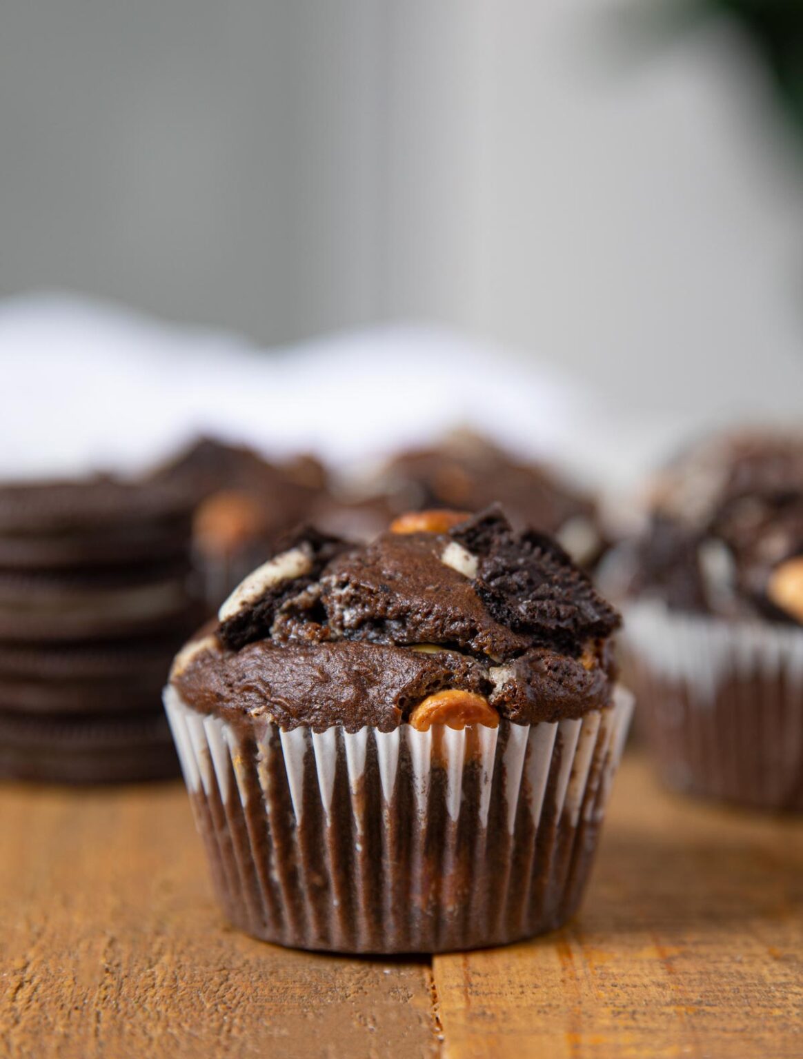 Chocolate Oreo Muffins Recipe - Dinner, then Dessert