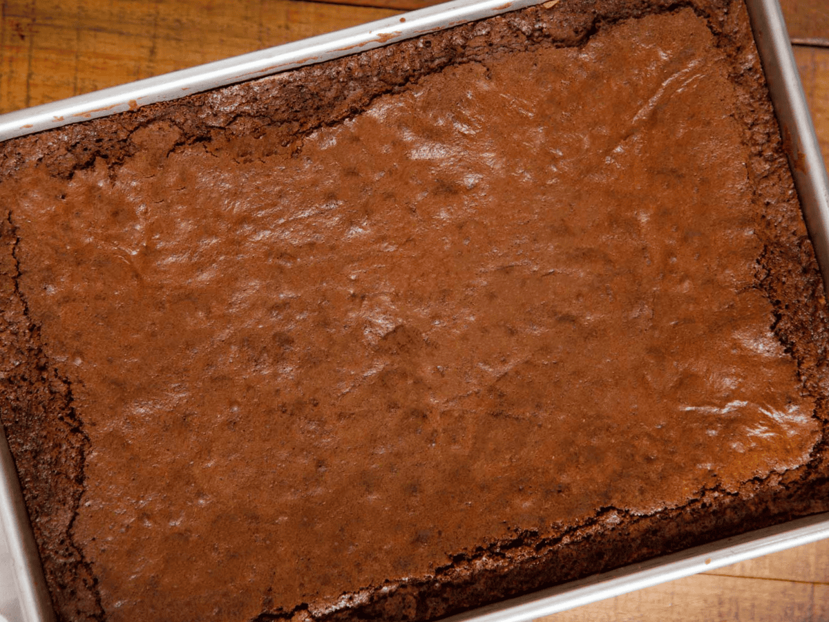 Dessert baked in a baking pan