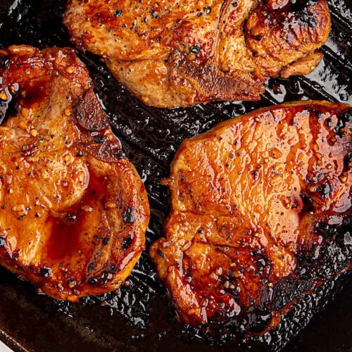 Grilled Pork Chops Recipe (w/Quick Easy Marinade) - Dinner, then Dessert