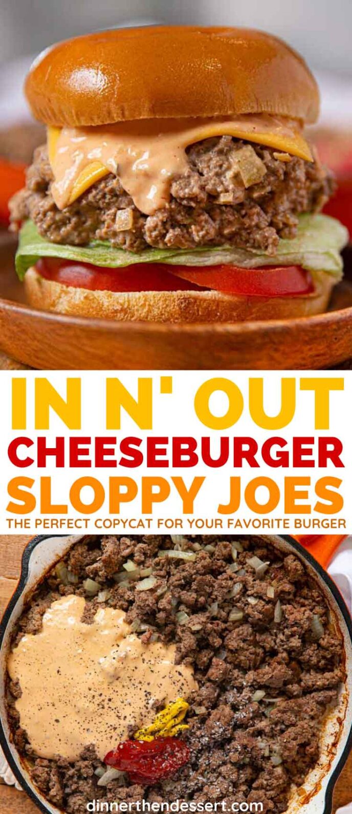 In-N-Out Cheeseburger Sloppy Joes collage