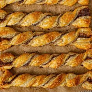 Twist on baking sheet ready to serve