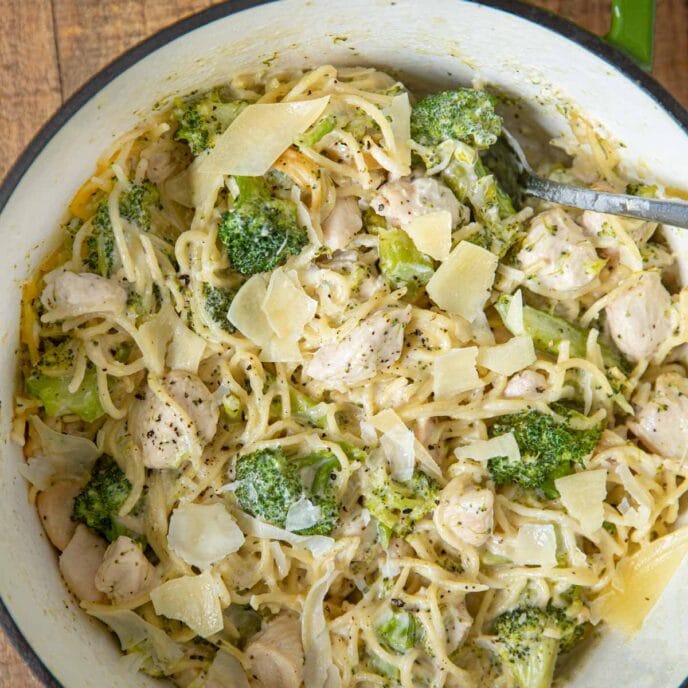 Chicken Alfredo Pasta Recipe - Dinner, then Dessert