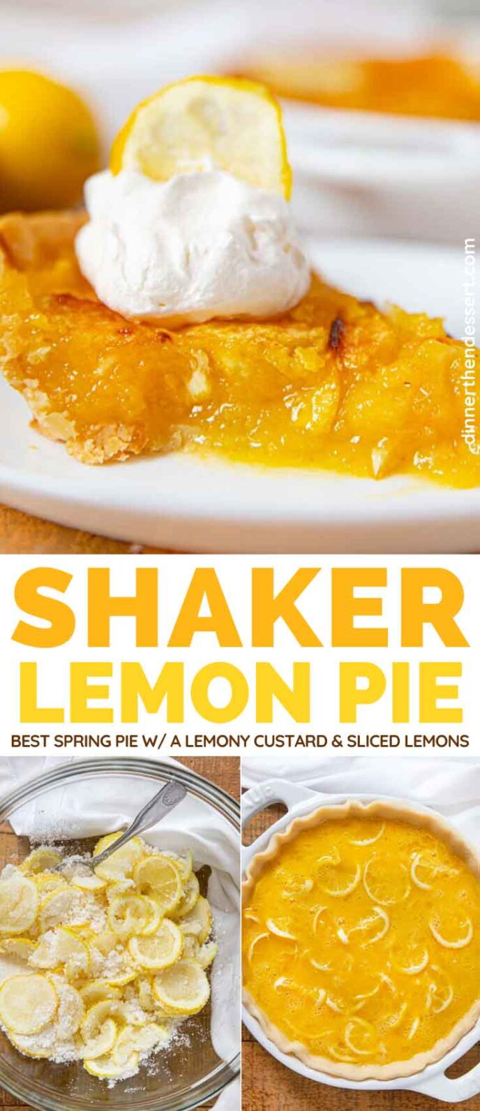 Shaker Lemon Pie collage