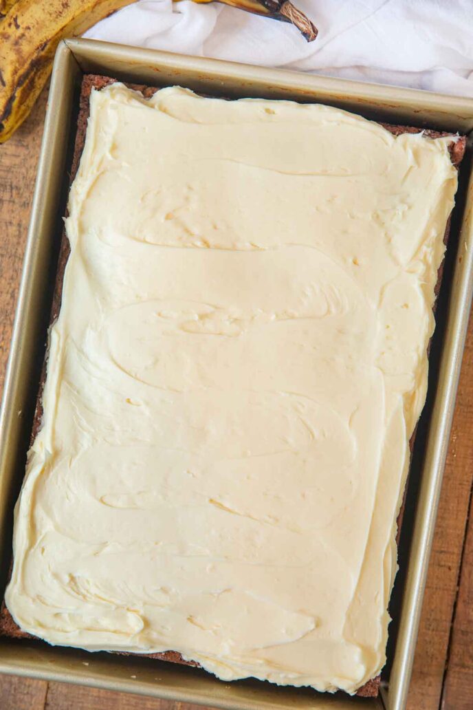 Banana Sheet Cake with Cream Cheese Frosting