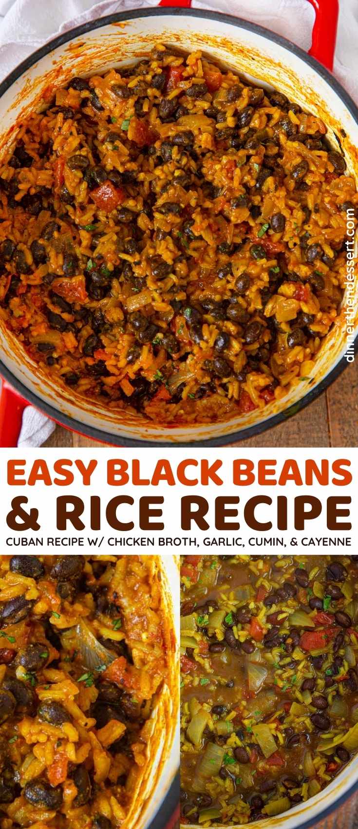 Black Beans and Rice collage