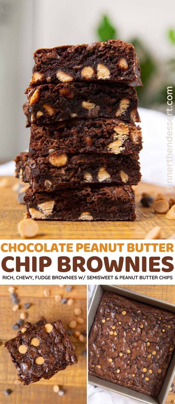 Chewy Chocolate Peanut Butter Brownies