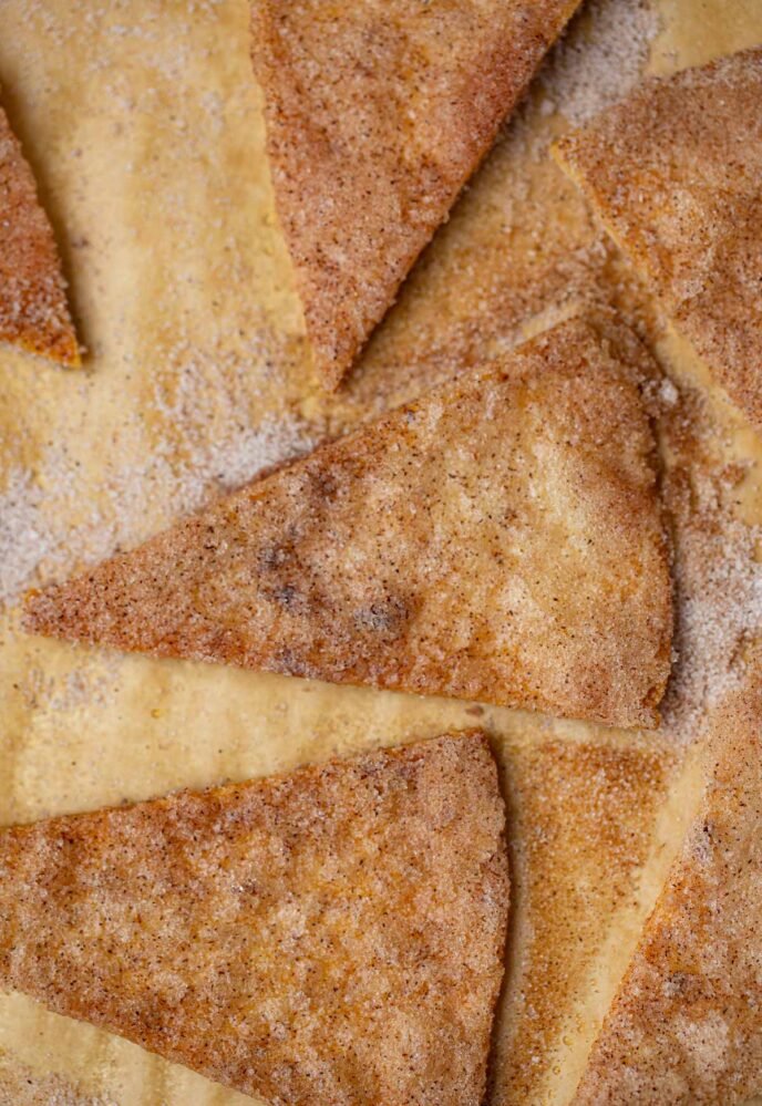 Cinnamon Sugar Tortilla Chips Recipe - Dinner, then Dessert