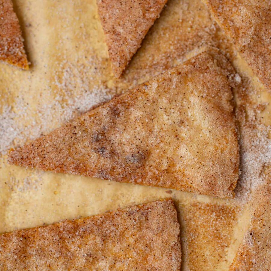 Cinnamon Sugar Tortilla Chips Recipe Dinner, then Dessert