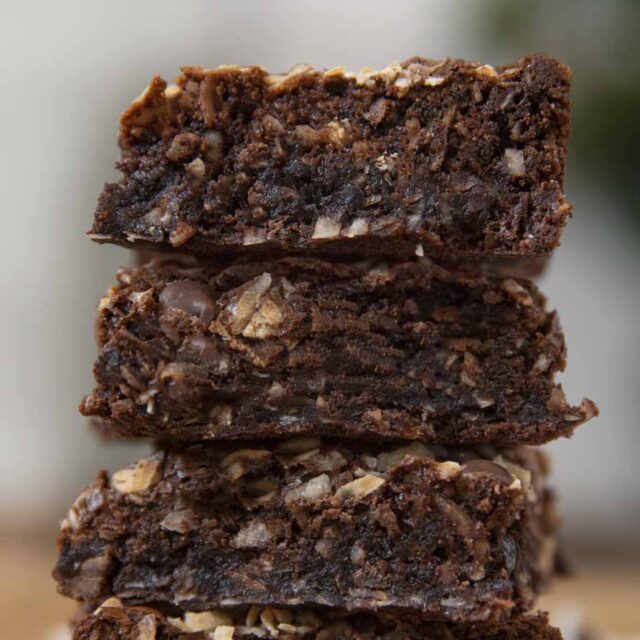 Coconut Chocolate Chip Brownies