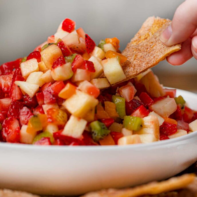 Cinnamon Sugar Tortilla Chips Recipe Dinner, then Dessert