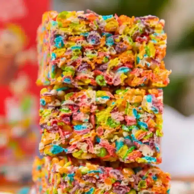 Stack of rainbow bars