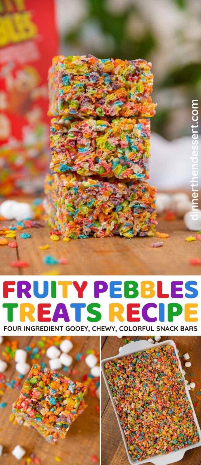 Fruity Pebbles Treats Recipe (done in 10 minutes!) - Dinner, then Dessert