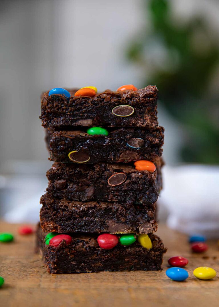 Easy M&M Brownies Recipe - Dinner, then Dessert