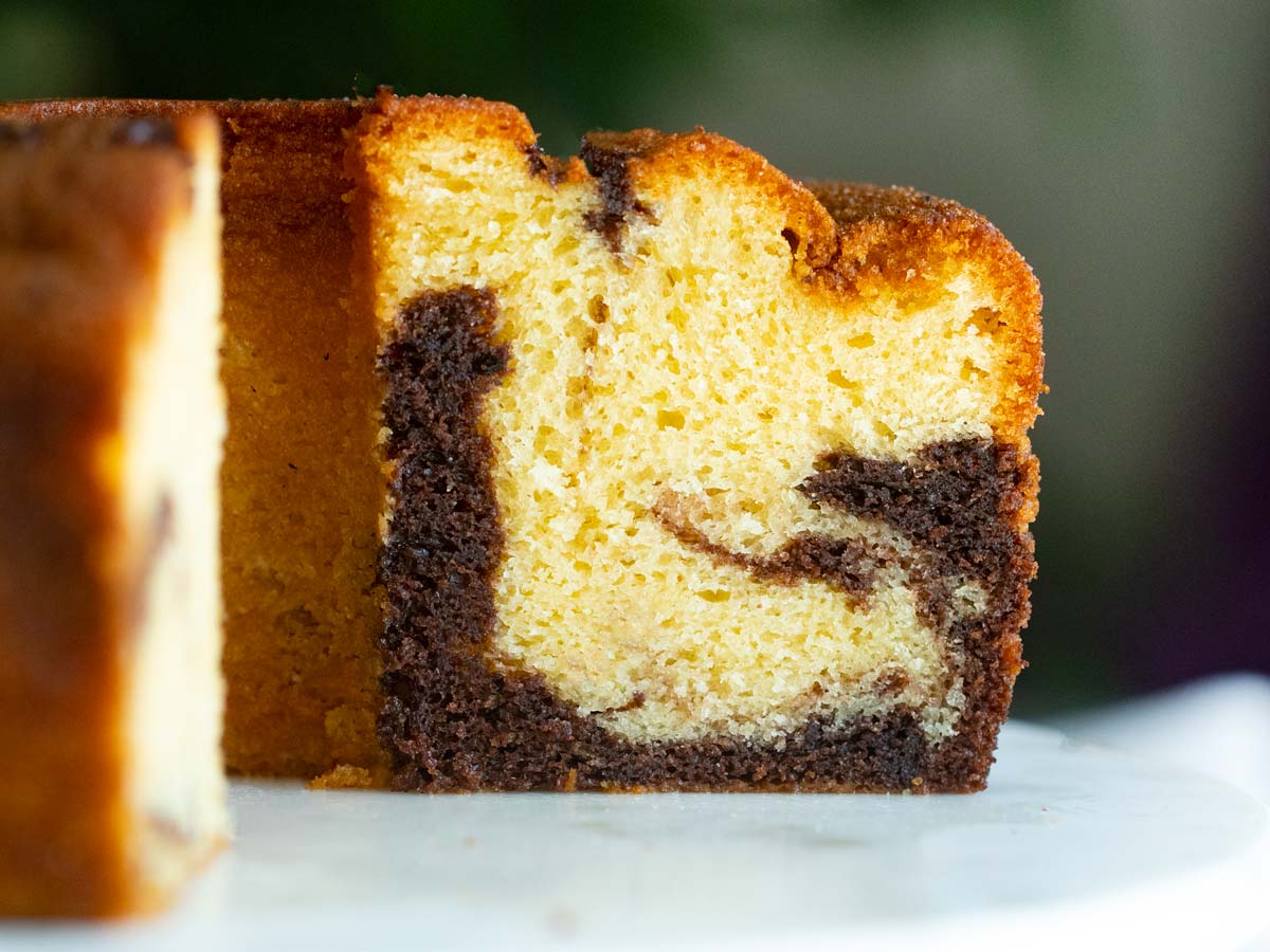 Easy Chocolate Vanilla Swirl Bundt Cake Recipe - Scrambled Chefs