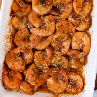 Roasted Shrimp in baking dish 1x1