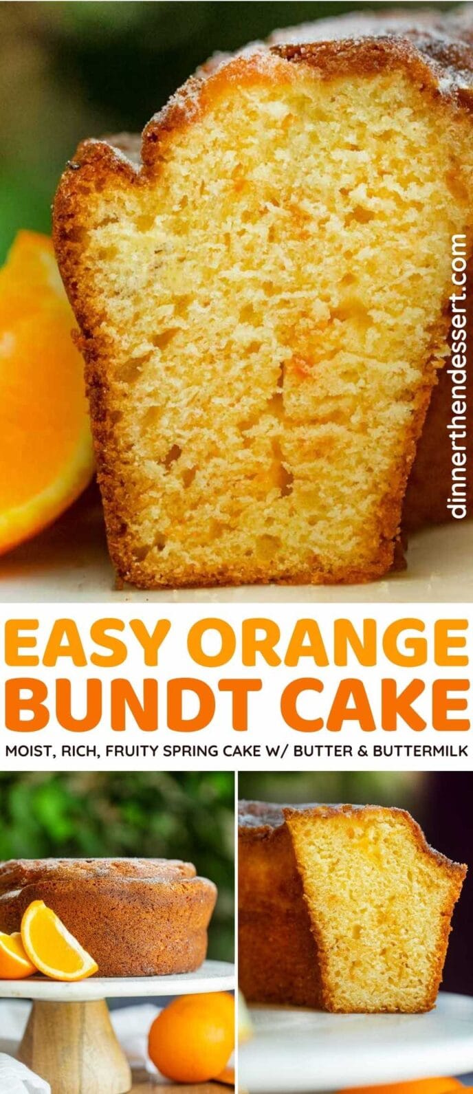 Orange Bundt Cake Recipe With Fresh Oranges Dinner Then Dessert