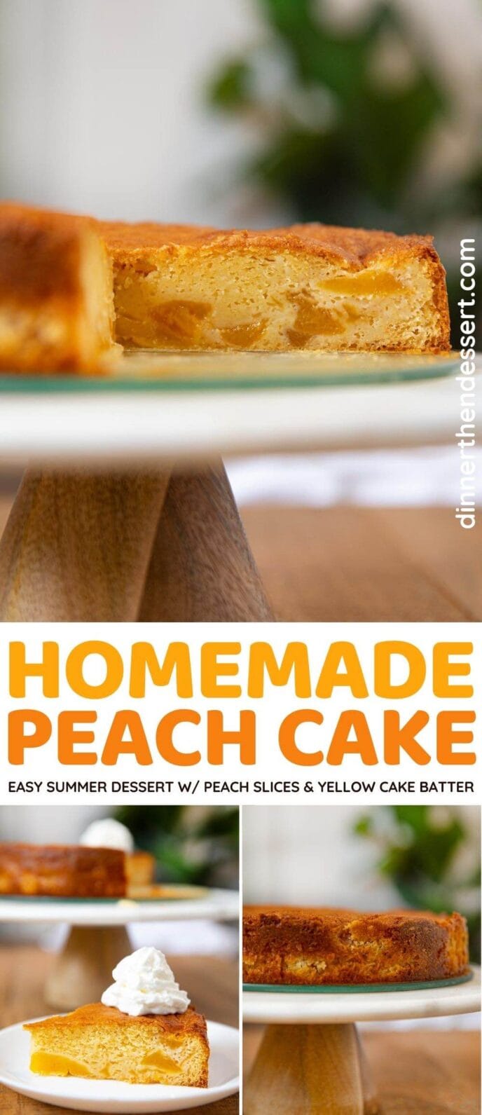 Peach Cake collage