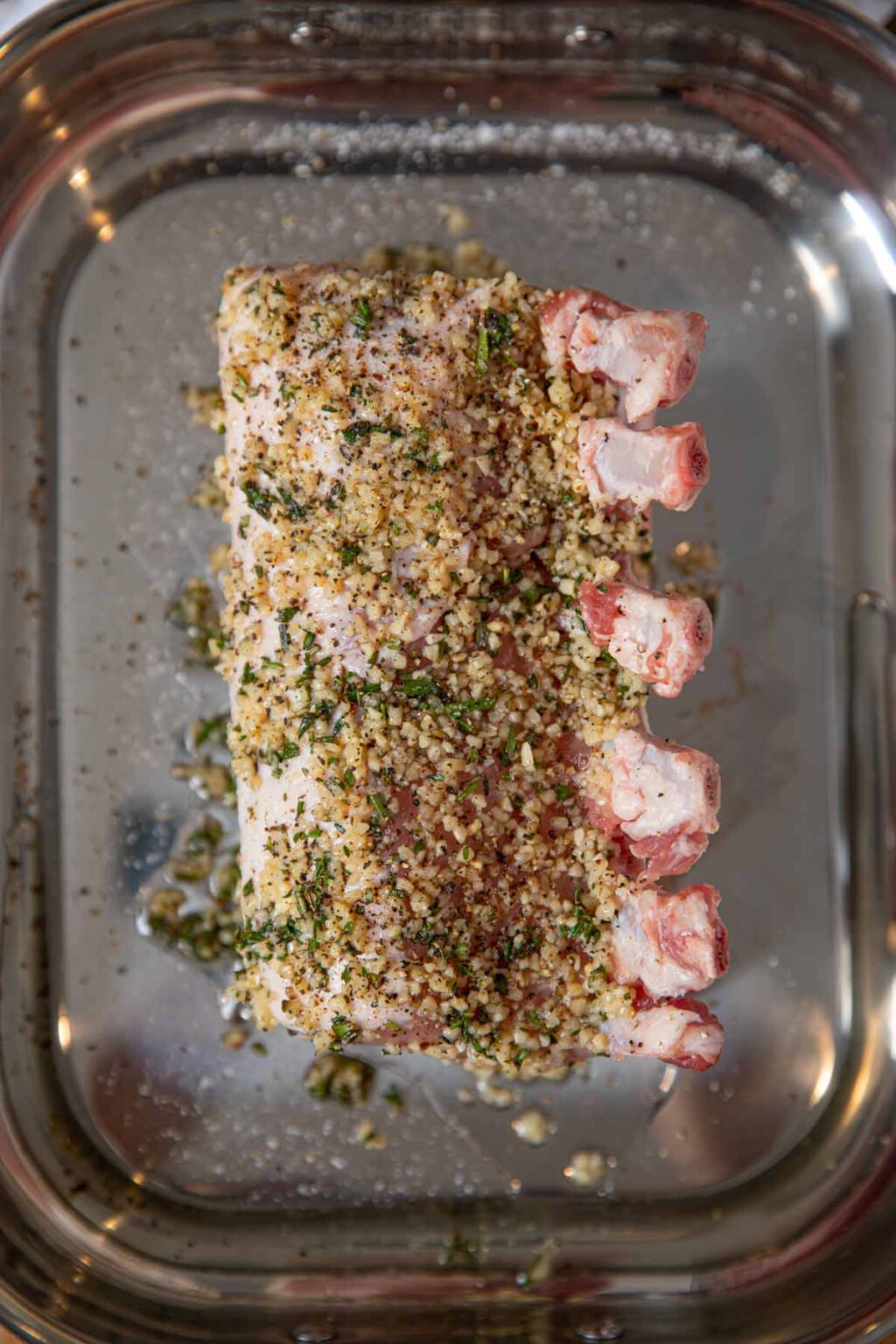 Roasted Garlic Herb Rack of Pork Recipe Dinner, then Dessert