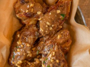 Thai Peanut Chicken Wings Appetizer