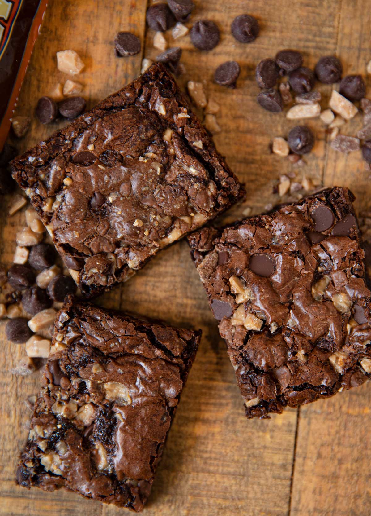 Toffee Chip Brownies Recipe (Rich, Fudgy & Easy!) Dinner, then Dessert