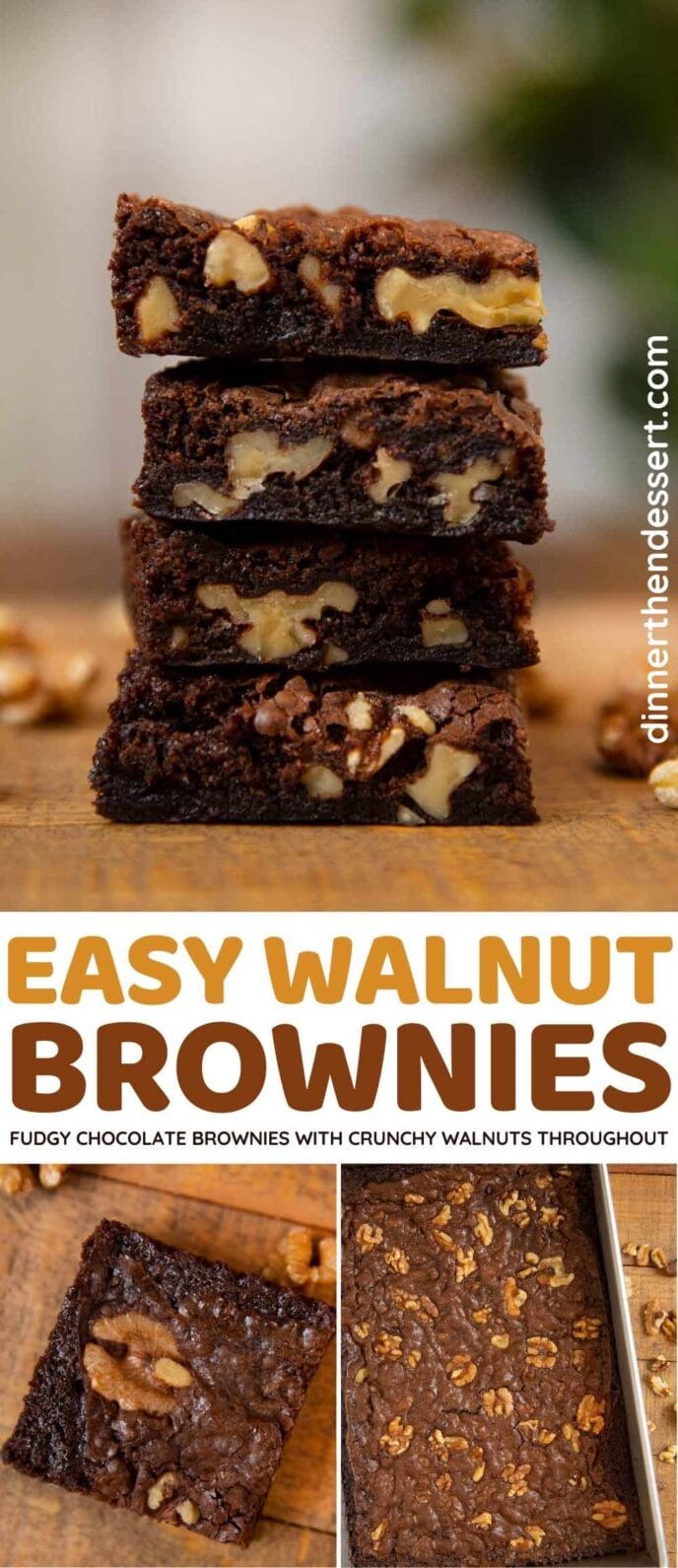 Walnut Brownies collage