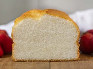 Angel Food Loaf Cake slice