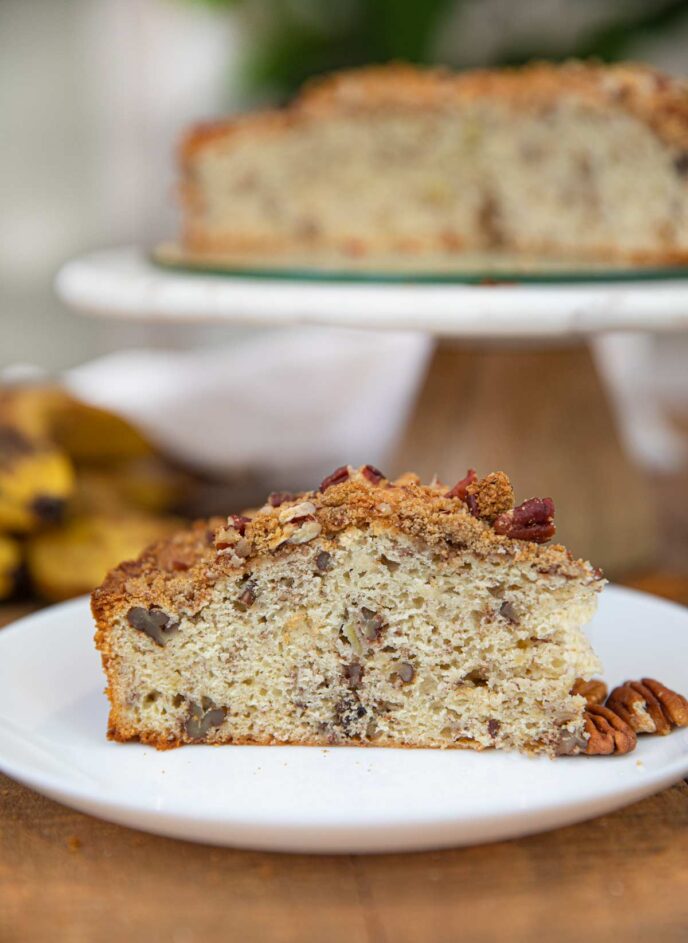 Slice of Banana Coffee Cake