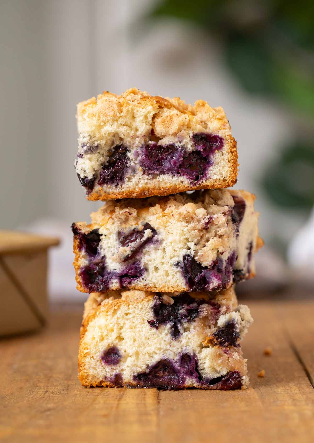 Blueberry Buckle in a stack