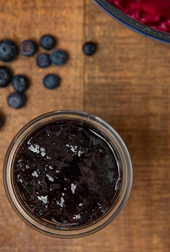 Blueberry Jam in jar