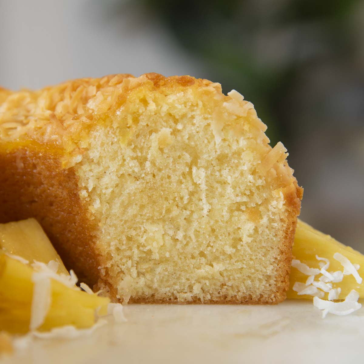 Coconut Pineapple Upside Down Cake Recipe {Fruit Layer Cake}