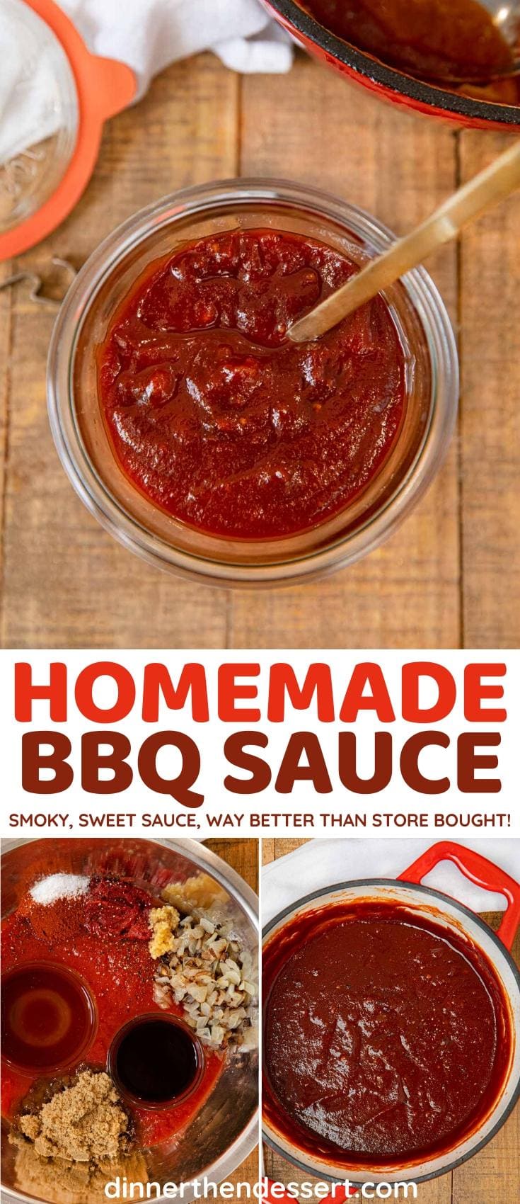 Homemade BBQ Sauce Recipe (No Ketchup!) - Dinner, then Dessert