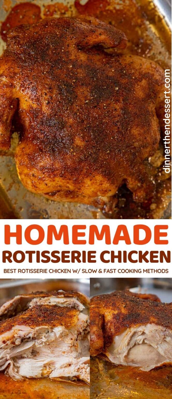 Homemade Rotisserie Chicken Recipe - Dinner, then Dessert