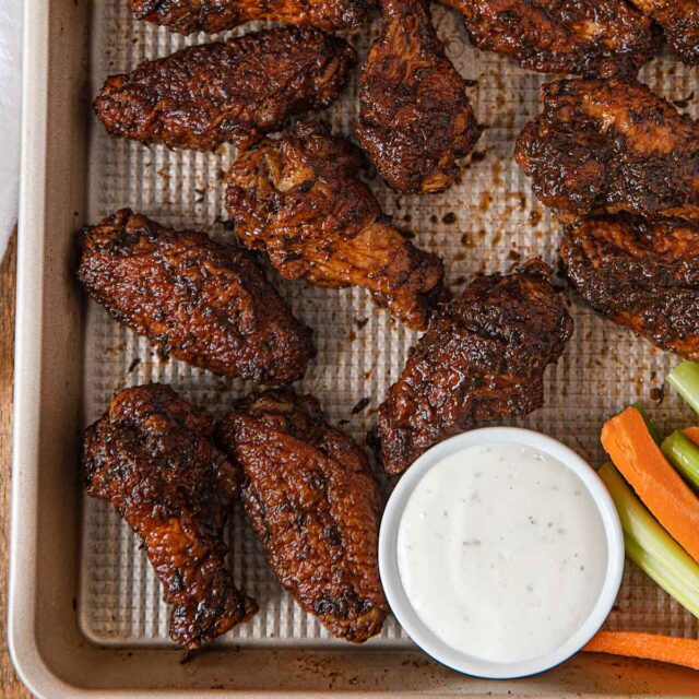 Jerk Chicken Wings with Ranch Dipping Sauce