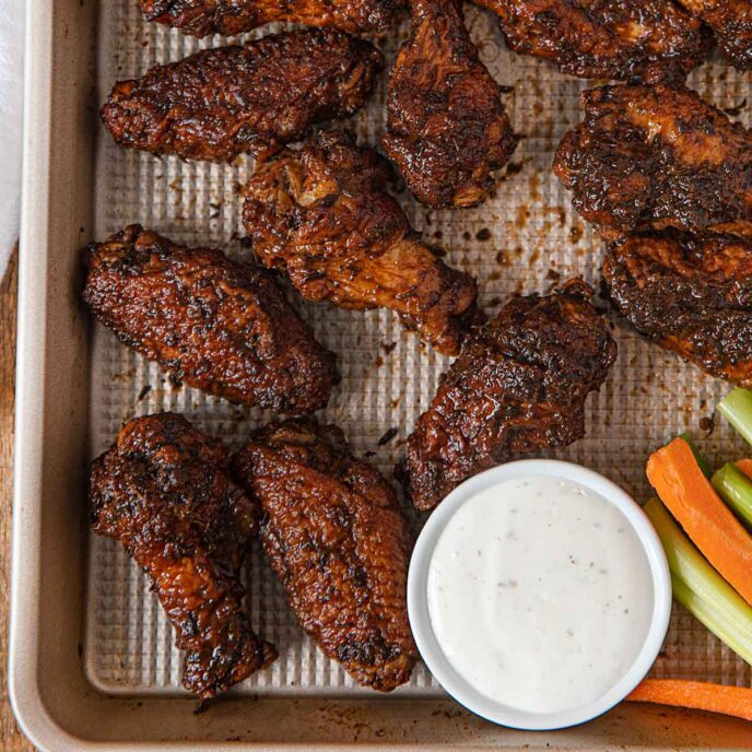 Jerk Chicken Wings Recipe Oven Baked Dinner Then Dessert