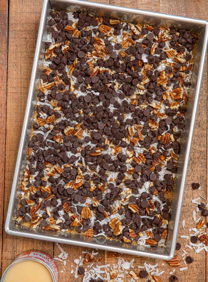 Five Layer Bars before baking