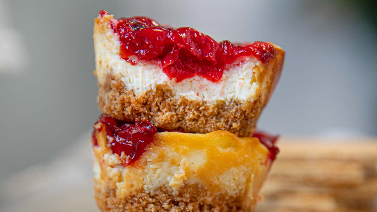 Mini Cherry Cheesecakes Recipe Dinner Then Dessert