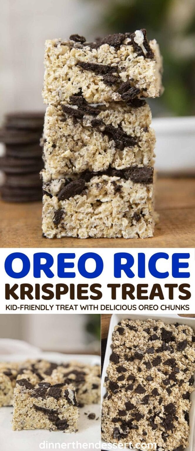 Oreo Rice Krispies Treats Recipe Dinner, then Dessert