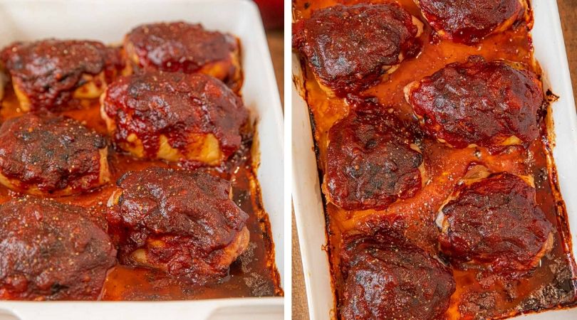 Oven-Oven Baked BBQ Chicken Recipe (Homemade Sauce) - Dinner, then Dessert