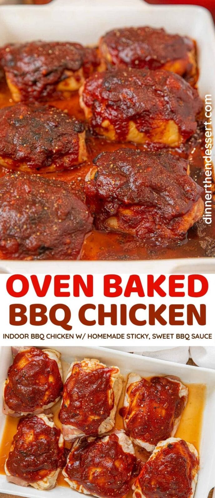 Oven Baked BBQ Chicken collage