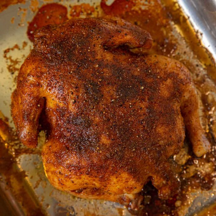 Homemade Rotisserie Chicken Recipe - Dinner, then Dessert