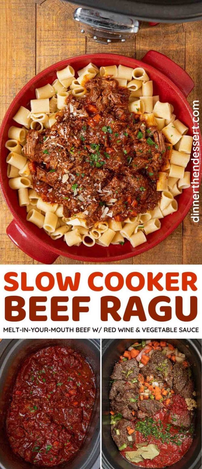 Slow Cooker Beef Ragu (Oven/Stove-top/Instant Pot directions included)