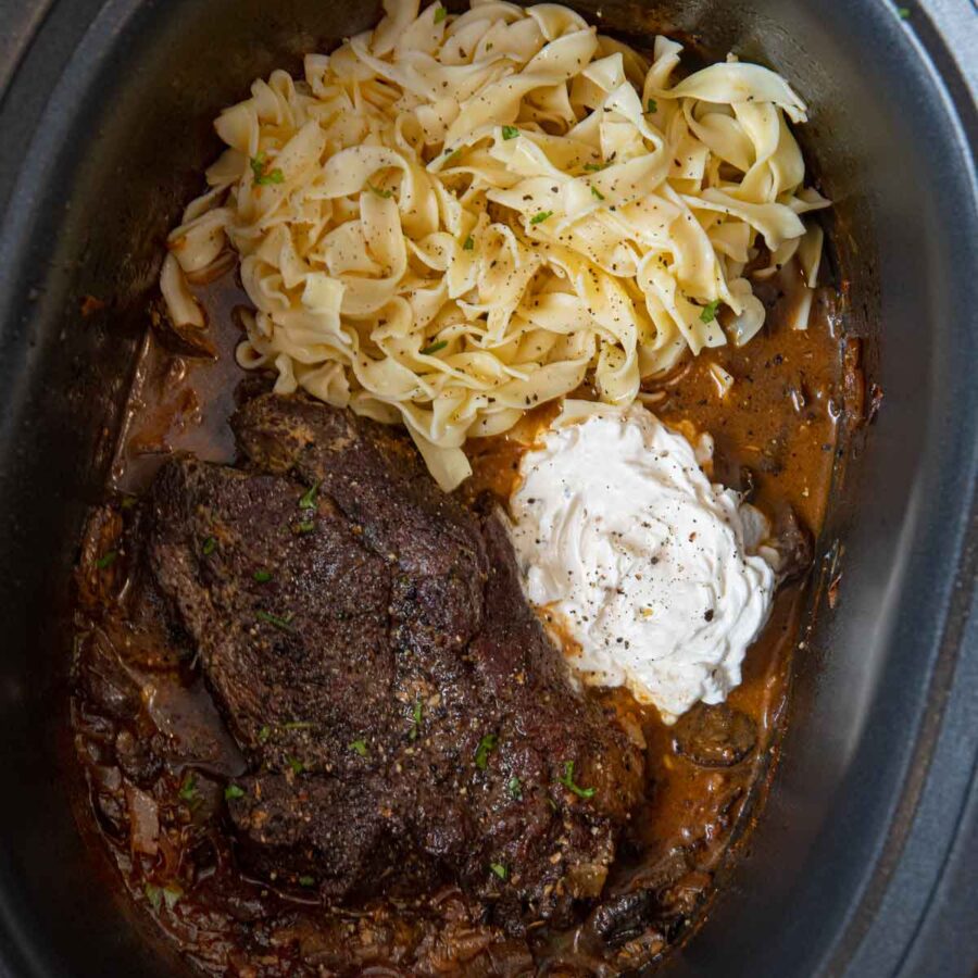 Crockpot Pot Roast Stroganoff