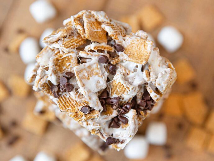 S'mores Cereal Bars Recipe (just 15 mins. & 4 ingr.) - Dinner, then Dessert