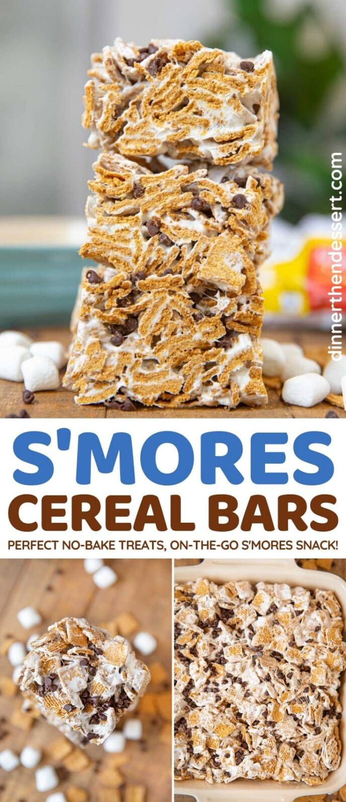 S'Mores Cereal Bars collage