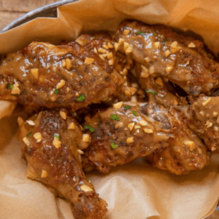 wings in a basket