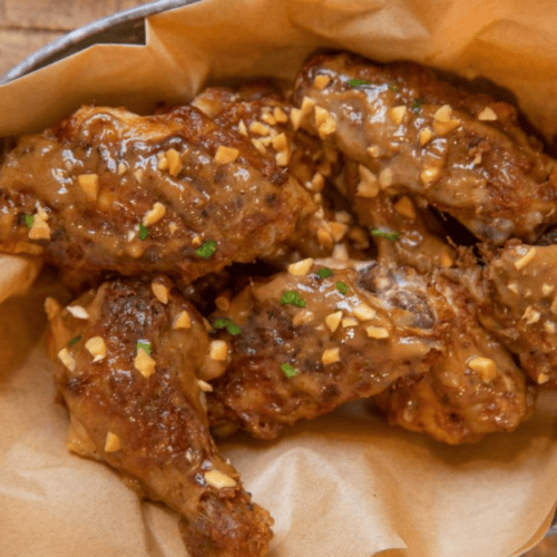 wings in a basket