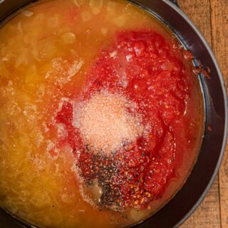 Sauce Ingredients in pot