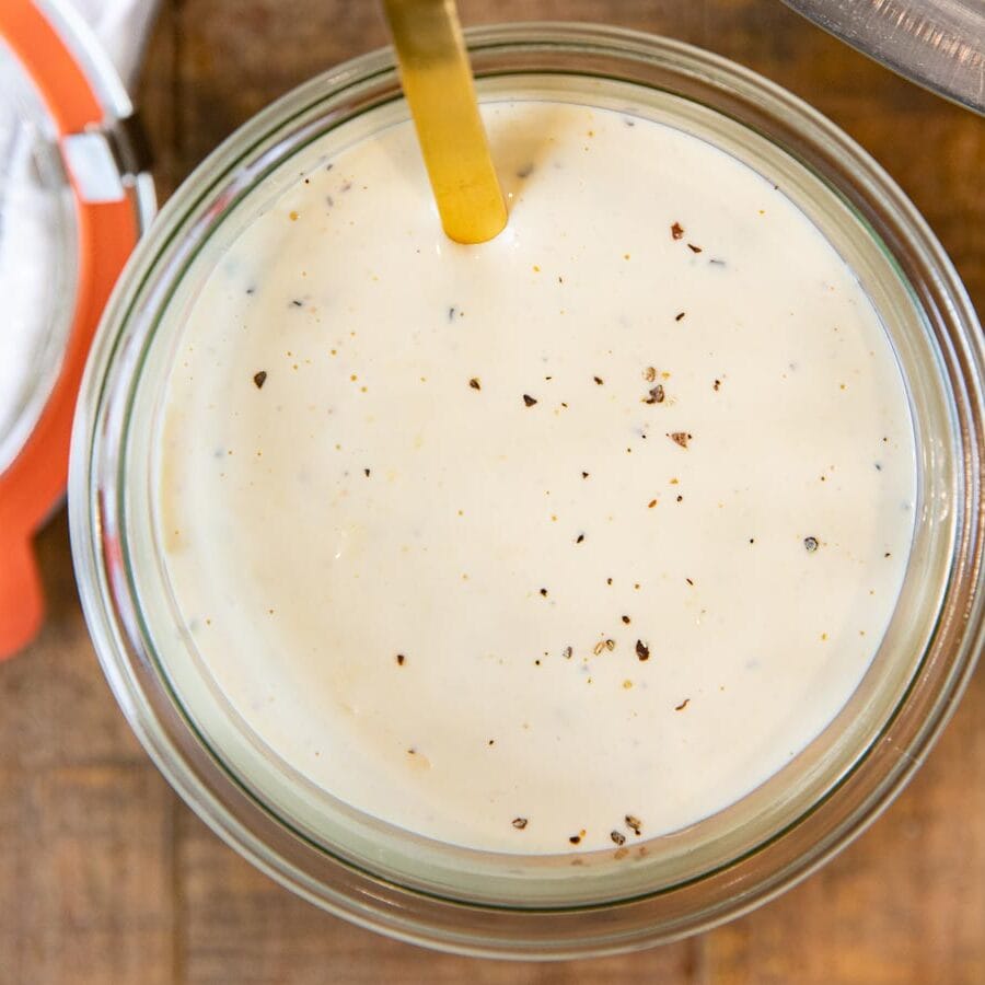 Alabama White Sauce Recipe (NoCook, Ready in 5!) Dinner, then Dessert