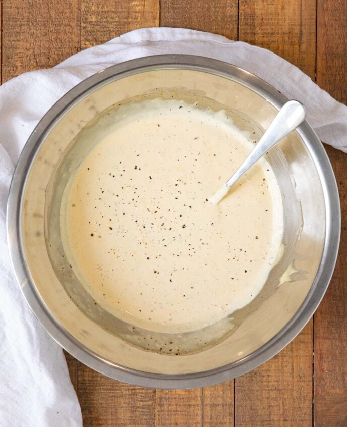 Alabama White Sauce in metal bowl