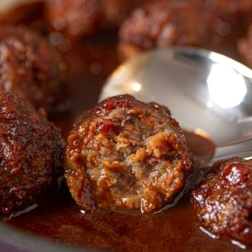 Cranberry Meatballs Recipe Dinner, then Dessert